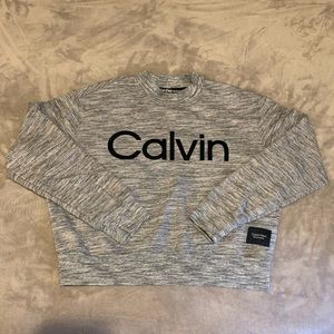 Calvin Klein Performance cropped sweater sz L